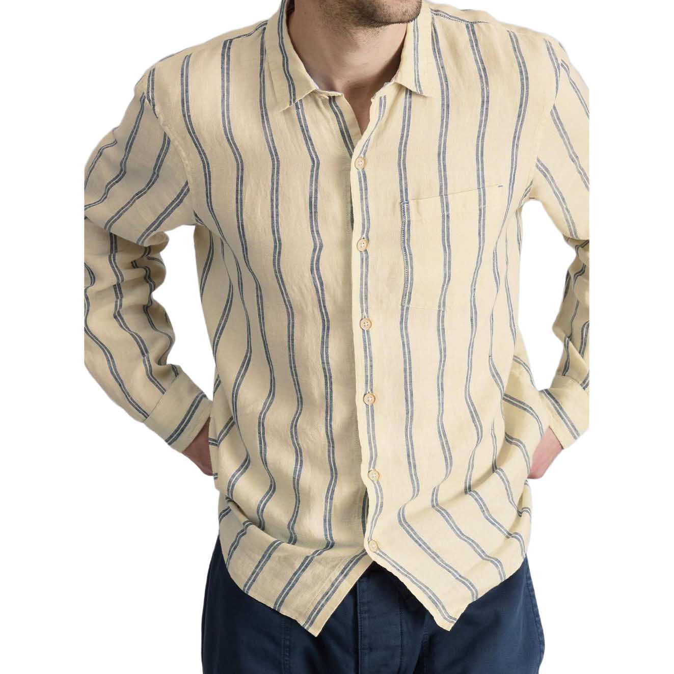 White Stuff Keswick Stripe L/S Linen Shirt